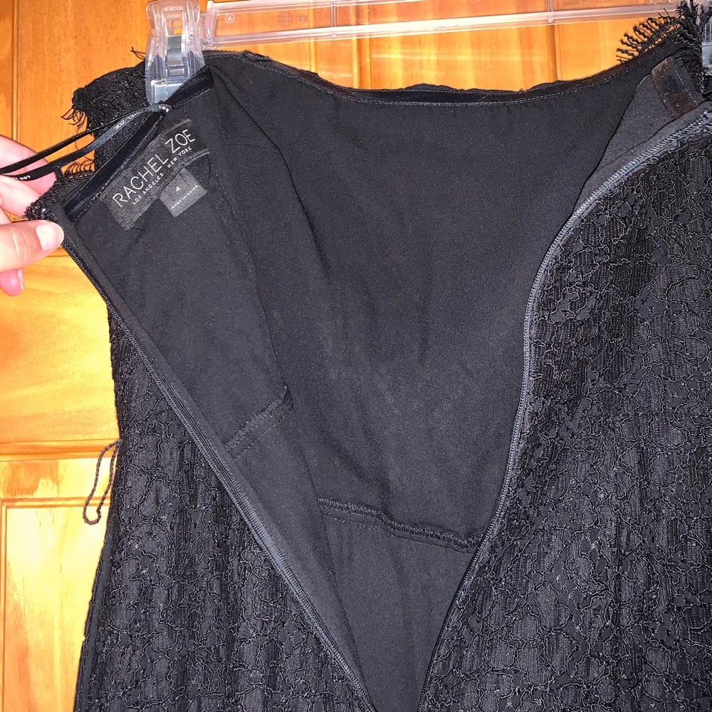 Rachel Zoe Black Laced Jumpsuit Size 4 - Picture 7 of 16